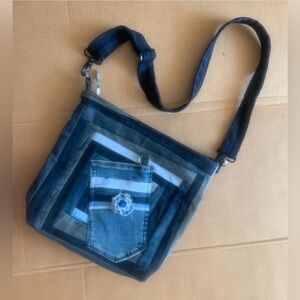 One of a Kind Handmade Stylish Denim Crossbody Bag